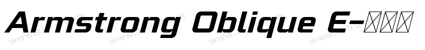 Armstrong Oblique E字体转换